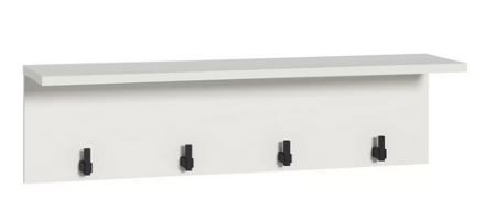 Вешалка с полкой Эйр, Белый 